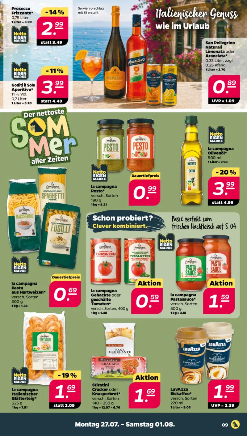 NETTO Supermarkt Prospekt vom 27.07.2026, Seite 9