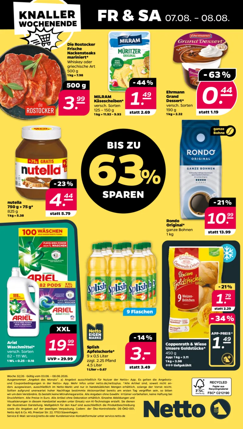NETTO Supermarkt Prospekt vom 03.08.2026, Seite 32