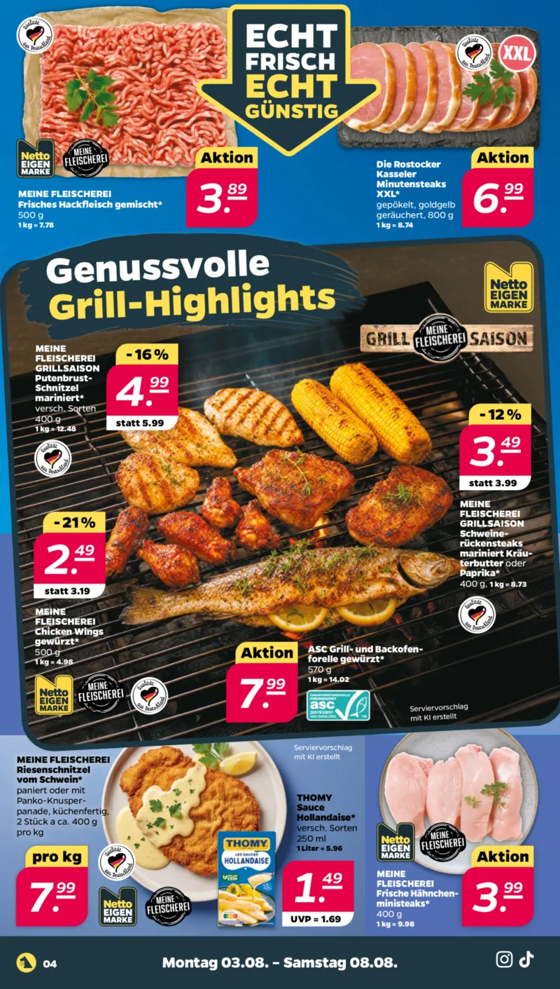 NETTO Supermarkt Prospekt vom 03.08.2026, Seite 4