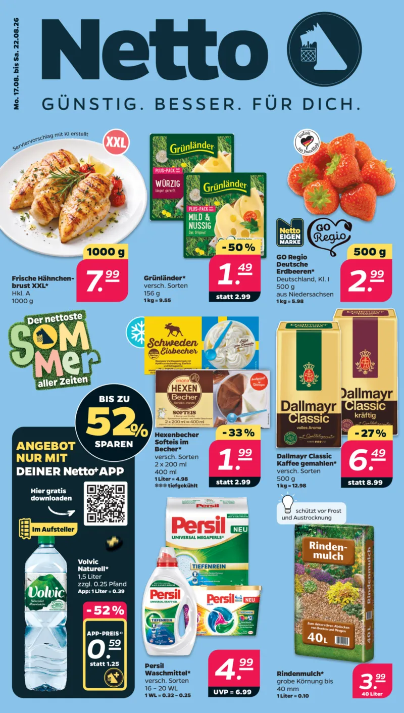 NETTO Supermarkt Prospekt vom 17.08.2026, Seite 1