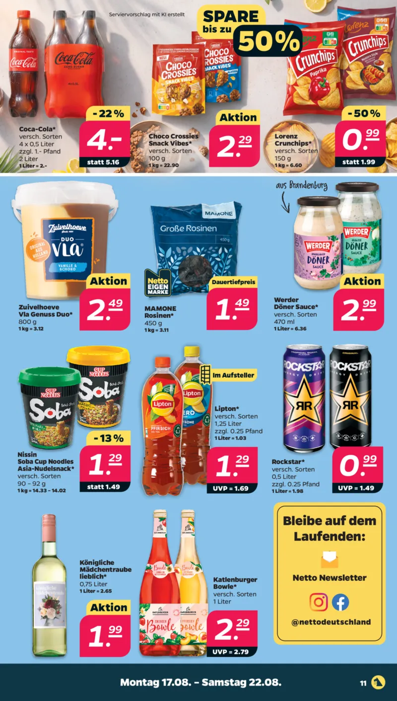 NETTO Supermarkt Prospekt vom 17.08.2026, Seite 13