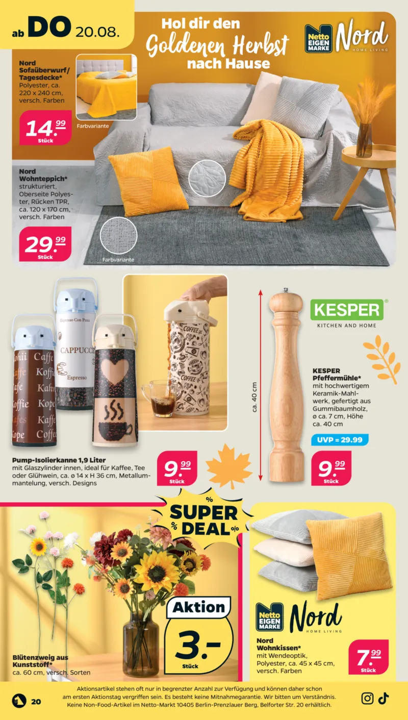 NETTO Supermarkt Prospekt vom 17.08.2026, Seite 22
