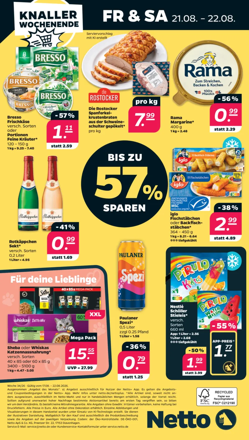 NETTO Supermarkt Prospekt vom 17.08.2026, Seite 32