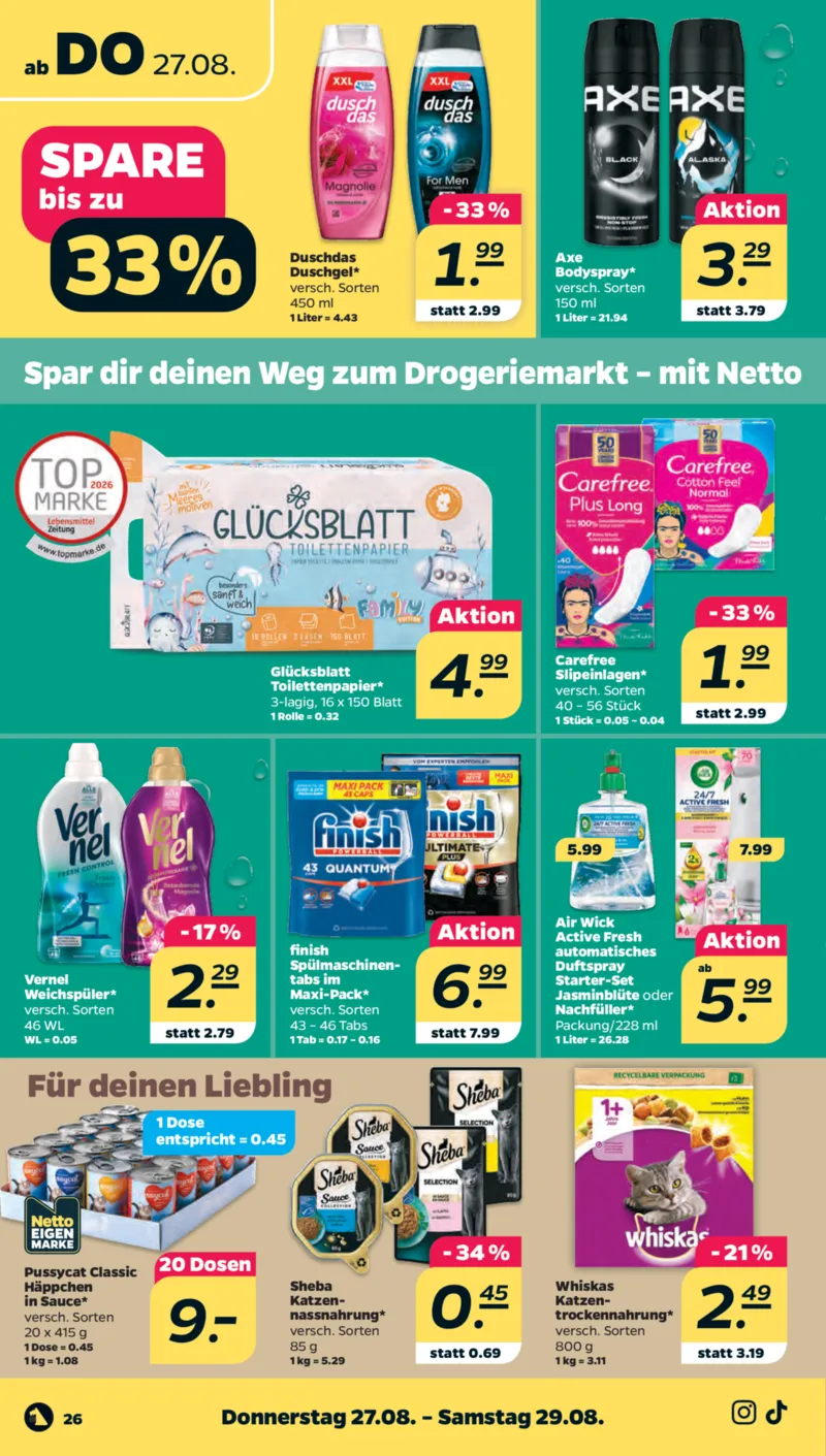 NETTO Supermarkt Prospekt vom 24.08.2026, Seite 30