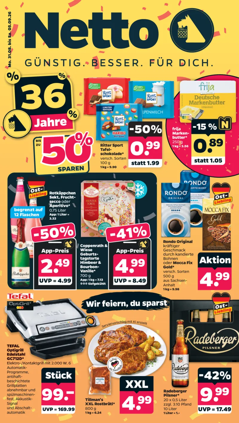 NETTO Supermarkt Prospekt vom 31.08.2026, Seite 1