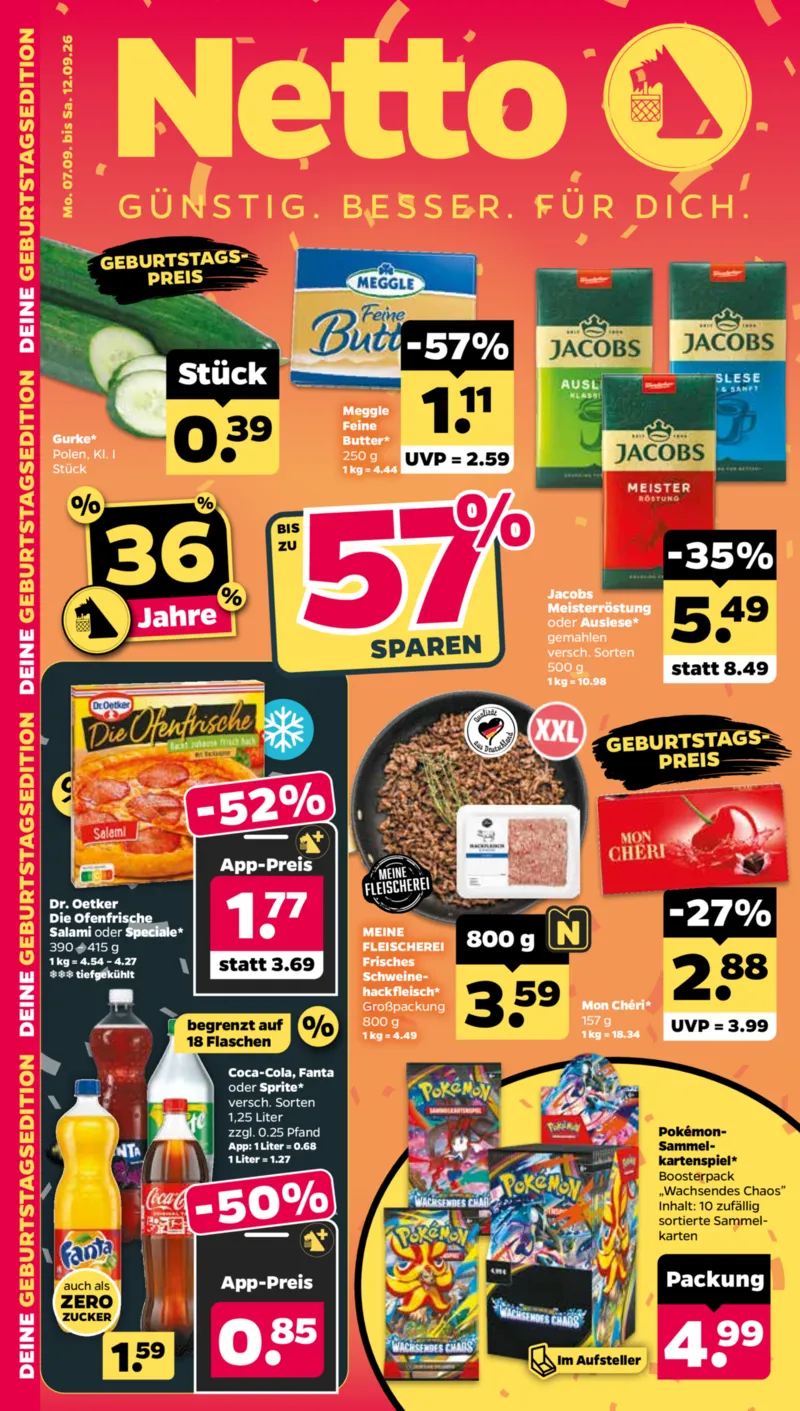 NETTO Supermarkt Prospekt vom 07.09.2026, Seite 1