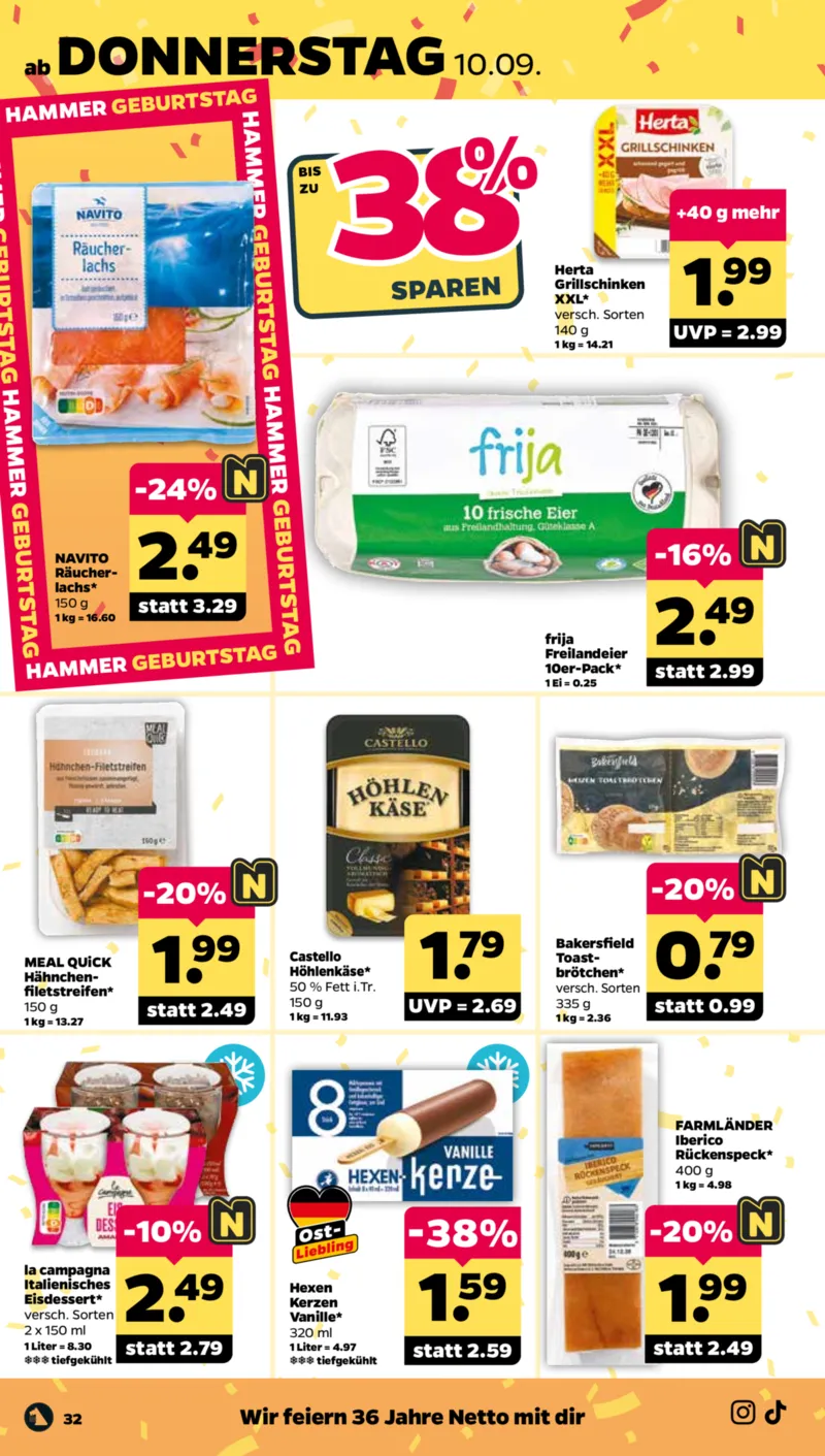 NETTO Supermarkt Prospekt vom 07.09.2026, Seite 36
