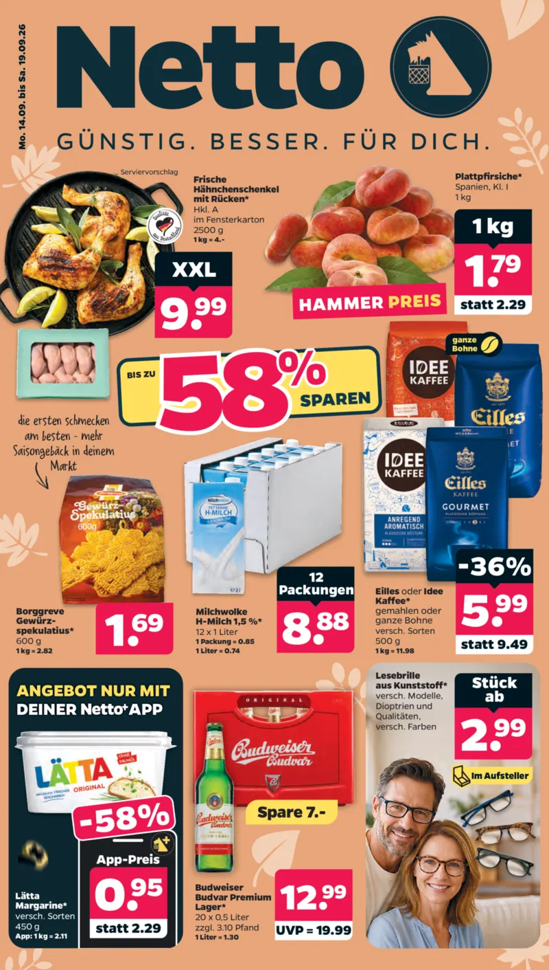 NETTO Supermarkt Prospekt vom 14.09.2026, Seite 1
