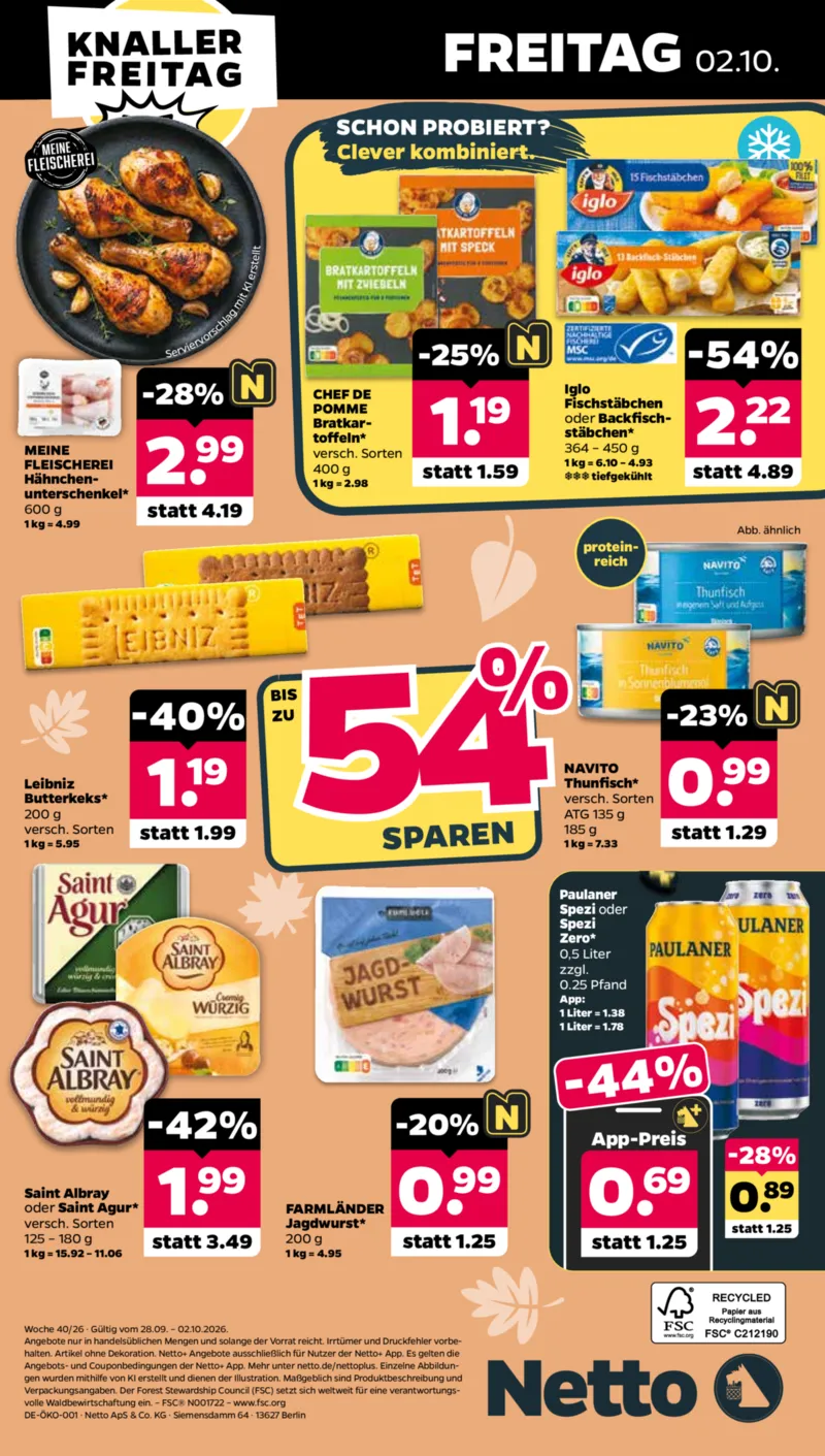 NETTO Supermarkt Prospekt vom 28.09.2026, Seite 72
