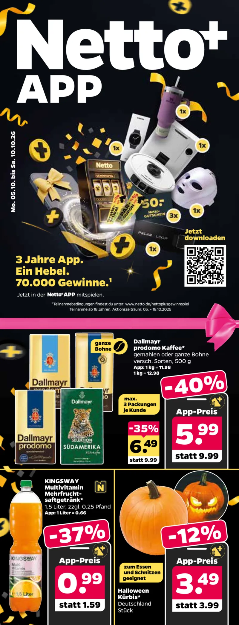 NETTO Supermarkt Prospekt vom 05.10.2026, Seite 1