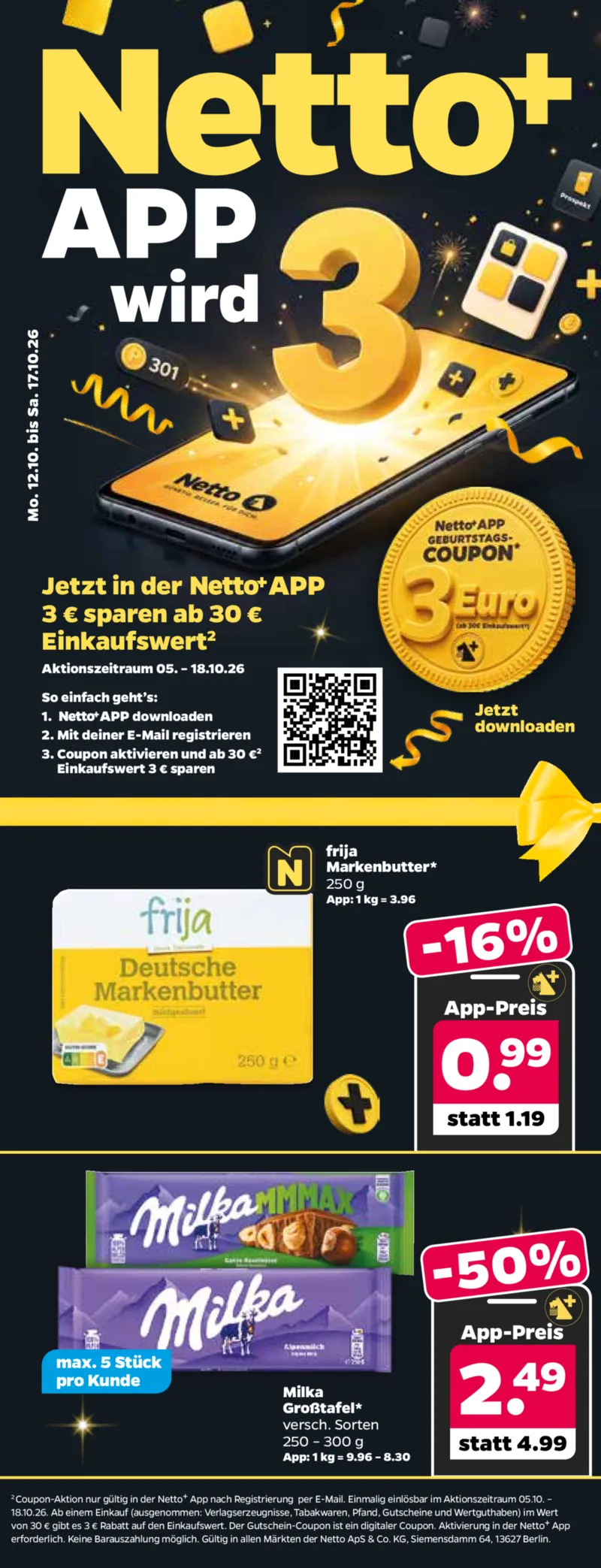 NETTO Supermarkt Prospekt vom 12.10.2026, Seite 1