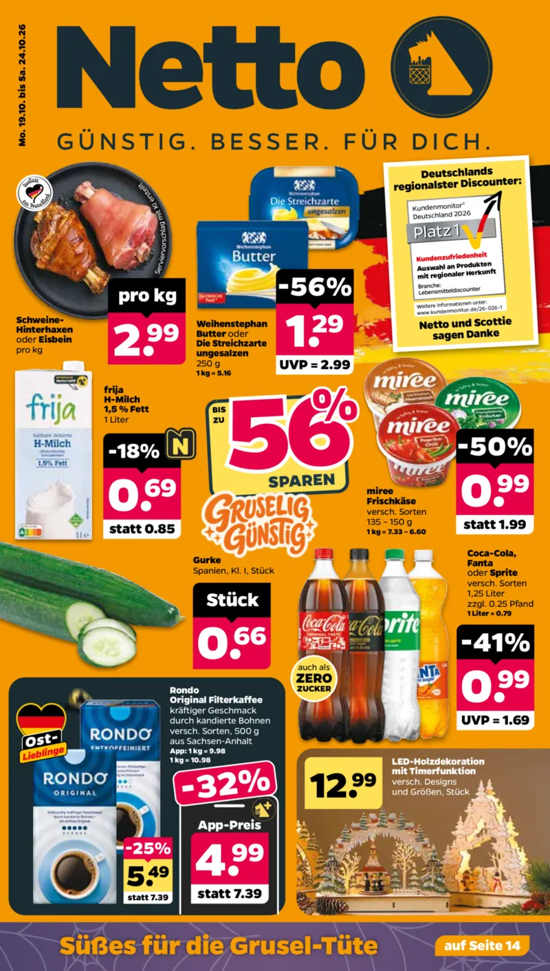 NETTO Supermarkt Prospekt vom 19.10.2026, Seite 1