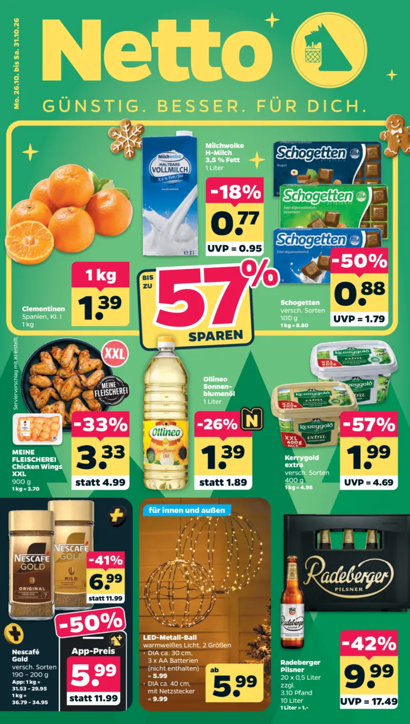 NETTO Supermarkt Prospekt vom 26.10.2026, Seite 1