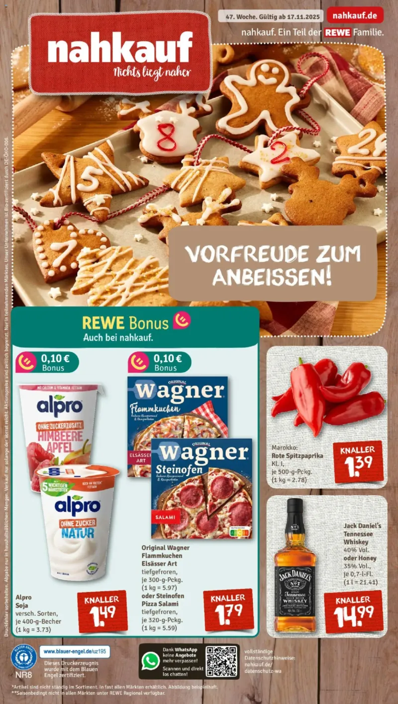 Nahkauf Prospekt vom 17.11.2025, Seite 1