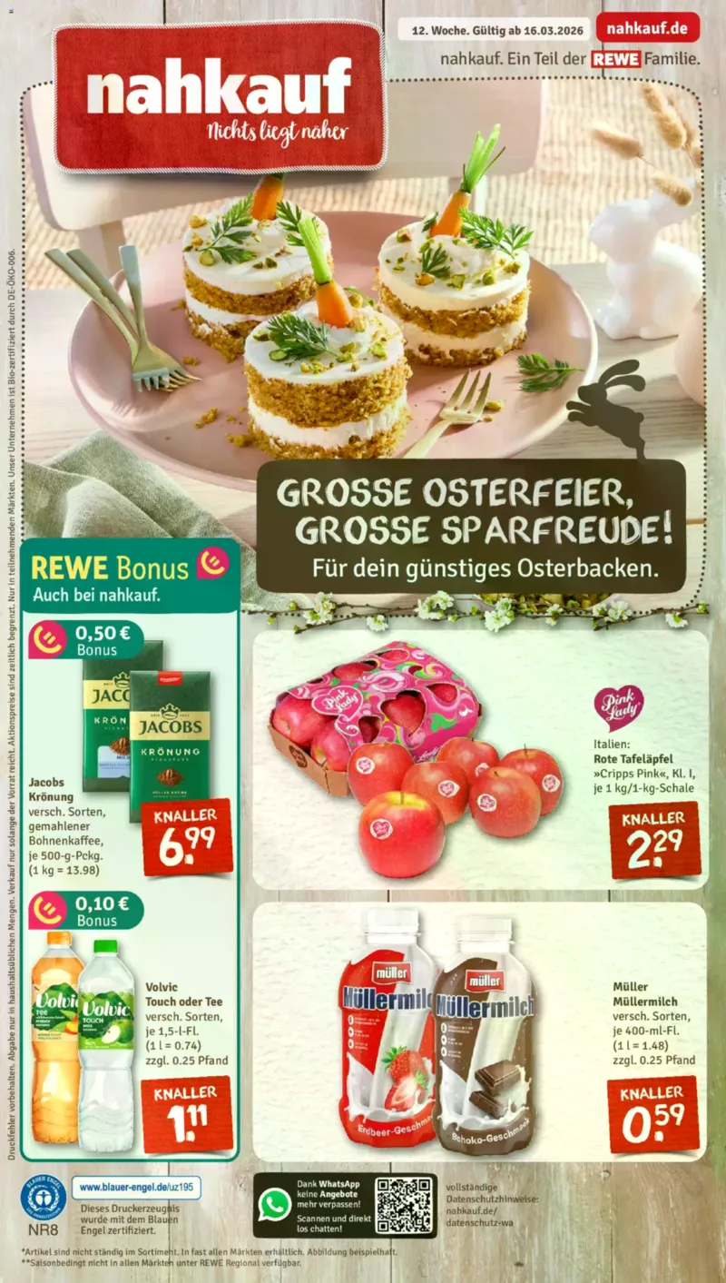 Nahkauf Prospekt vom 16.03.2026, Seite 1