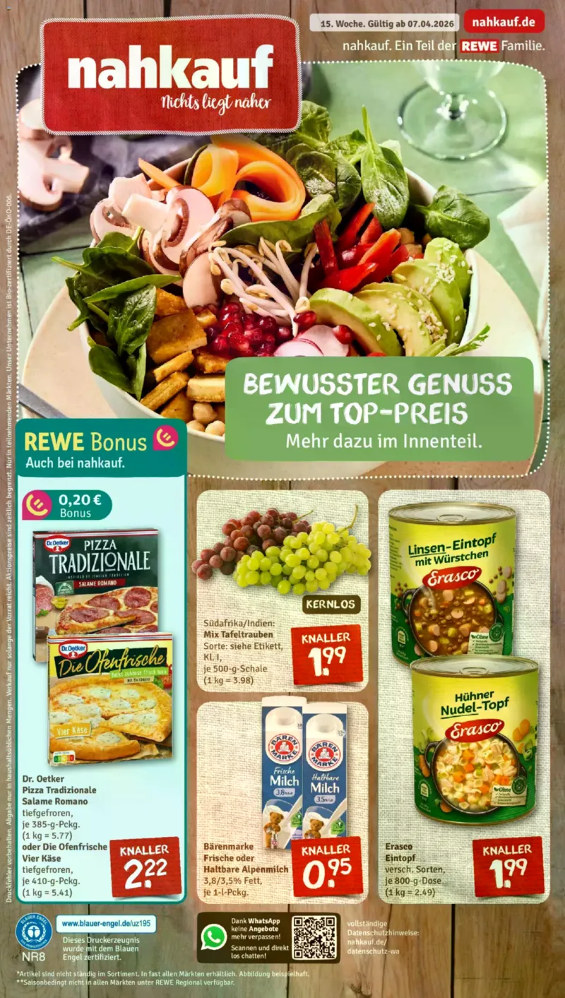 Nahkauf Prospekt vom 07.04.2026, Seite 1