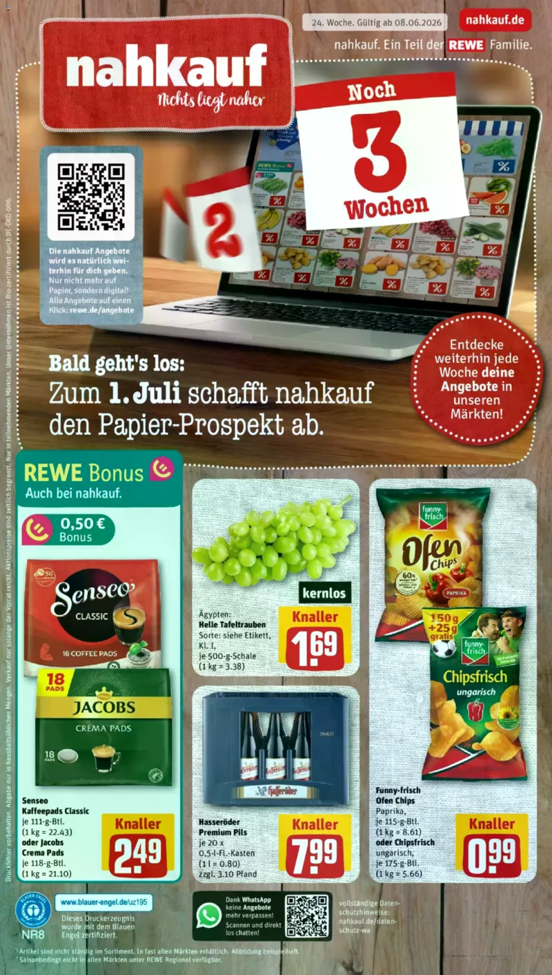 Nahkauf Prospekt vom 08.06.2026, Seite 1