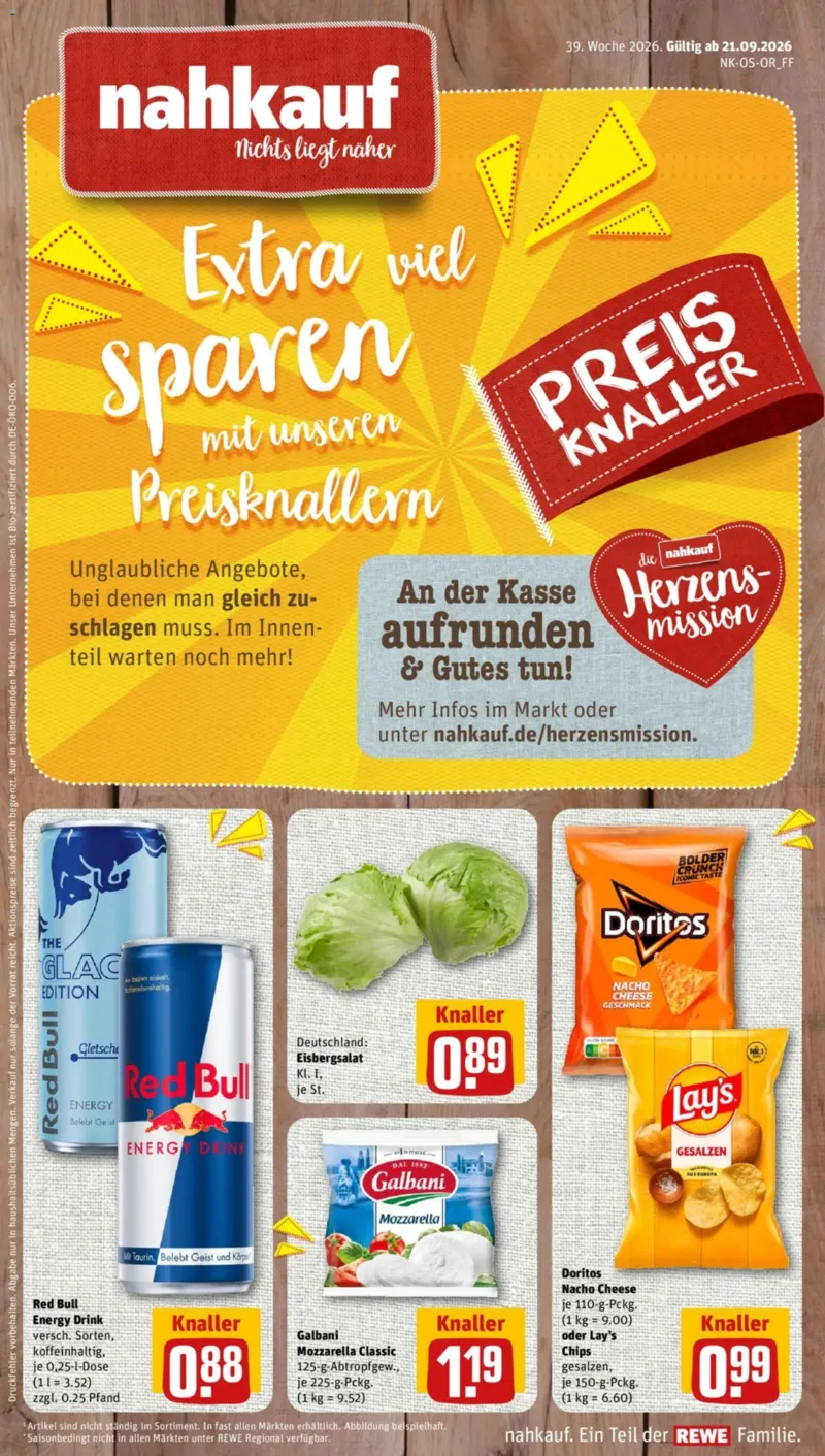 Nahkauf Prospekt vom 21.09.2026, Seite 1