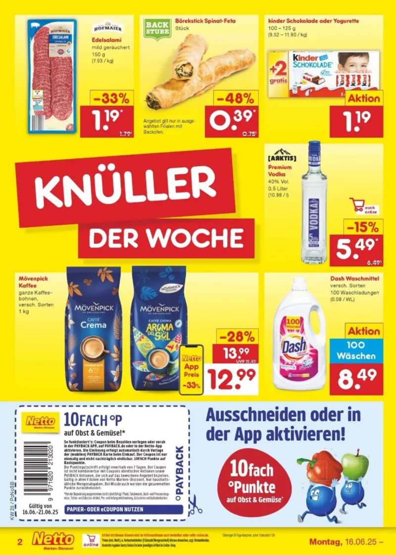 Netto Marken-Discount Prospekt vom 16.06.2025, Seite 2