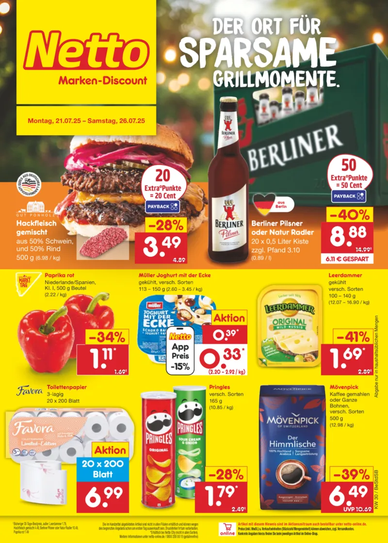 Netto Marken-Discount Prospekt vom 21.07.2025, Seite 1