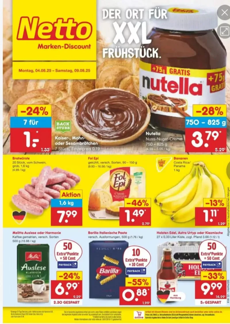 Netto Marken-Discount Prospekt vom 04.08.2025, Seite 1
