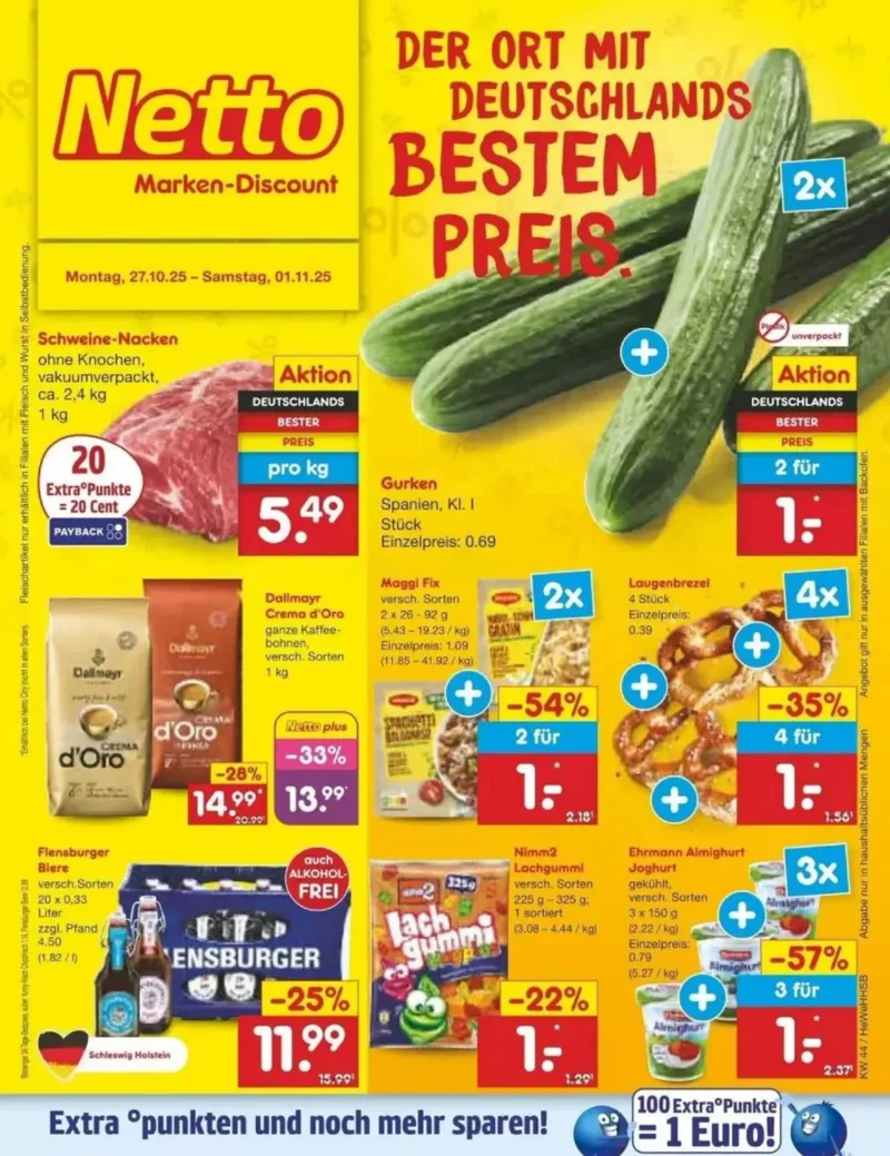Netto Marken-Discount Prospekt vom 27.10.2025, Seite 1