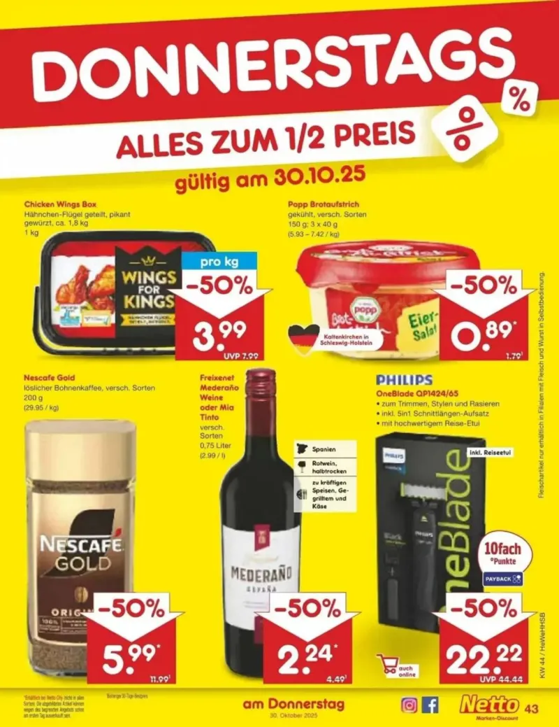 Netto Marken-Discount Prospekt vom 27.10.2025, Seite 47