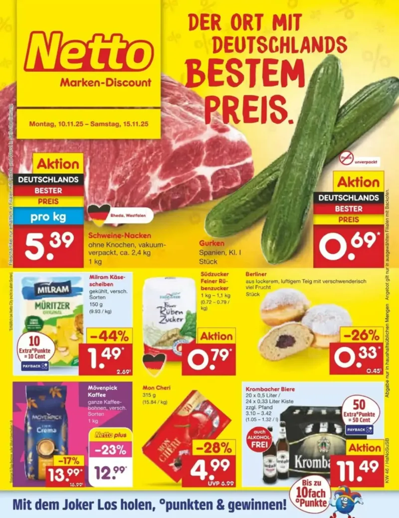 Netto Marken-Discount Prospekt vom 10.11.2025, Seite 1
