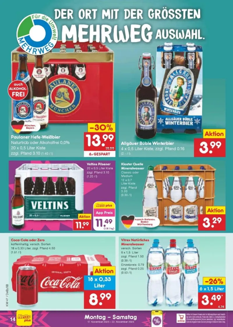 Netto Marken-Discount Prospekt vom 17.11.2025, Seite 14