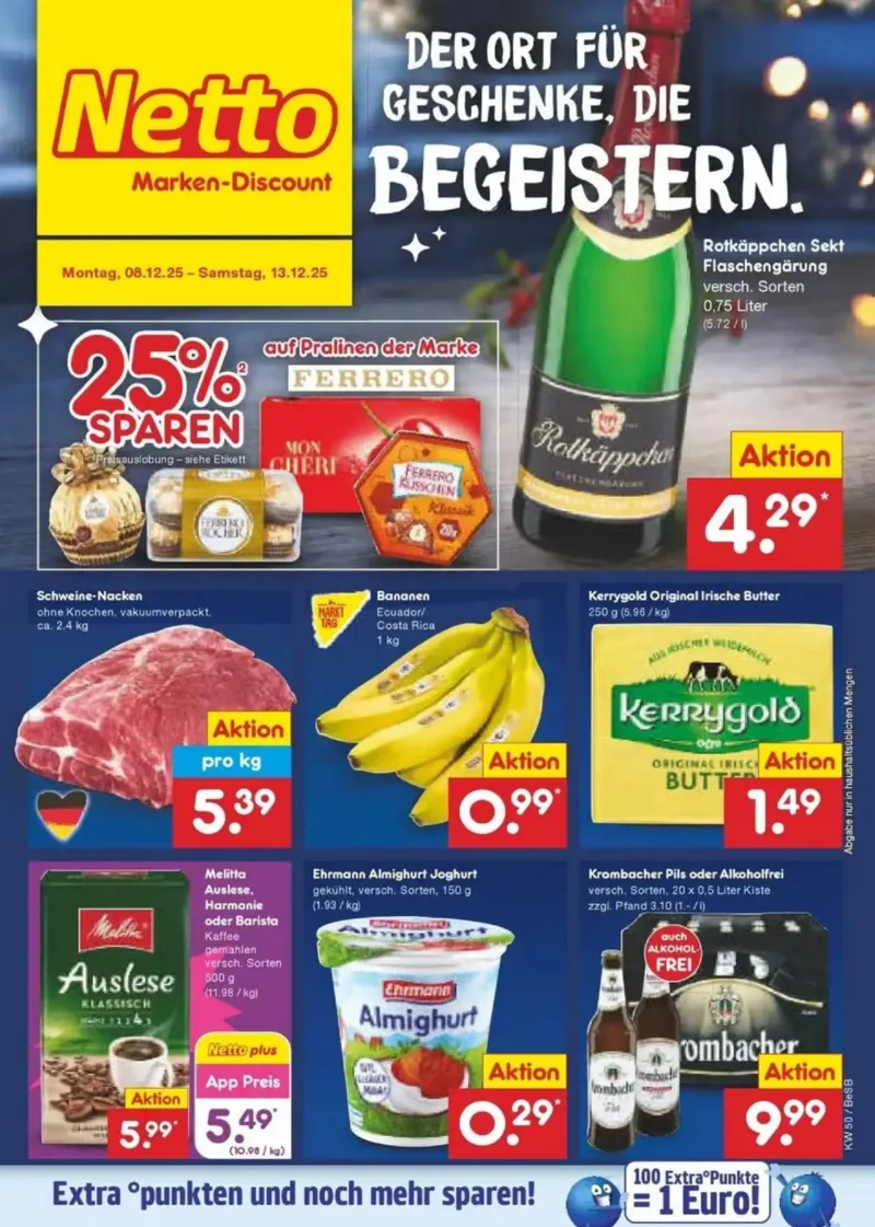 Netto Marken-Discount Prospekt vom 08.12.2025, Seite 1