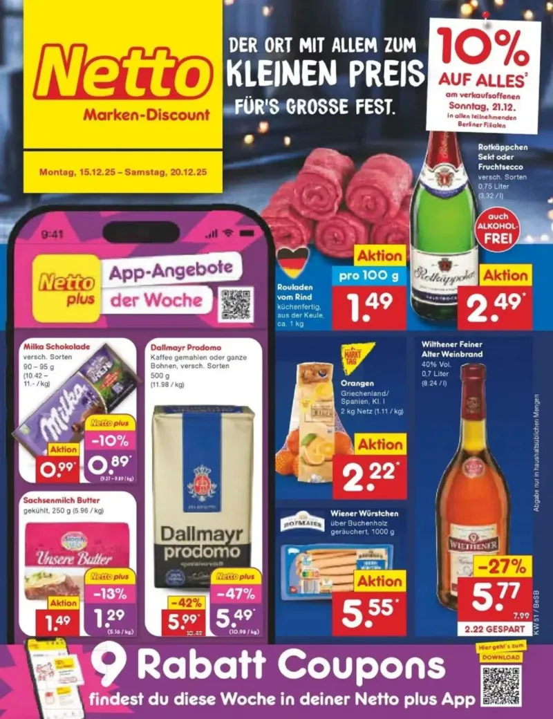 Netto Marken-Discount Prospekt vom 15.12.2025, Seite 1