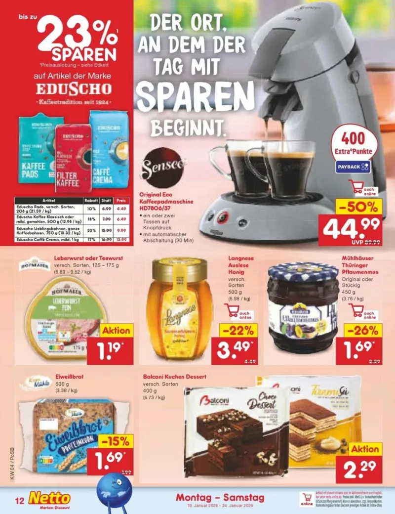 Netto Marken-Discount Prospekt vom 19.01.2026, Seite 12