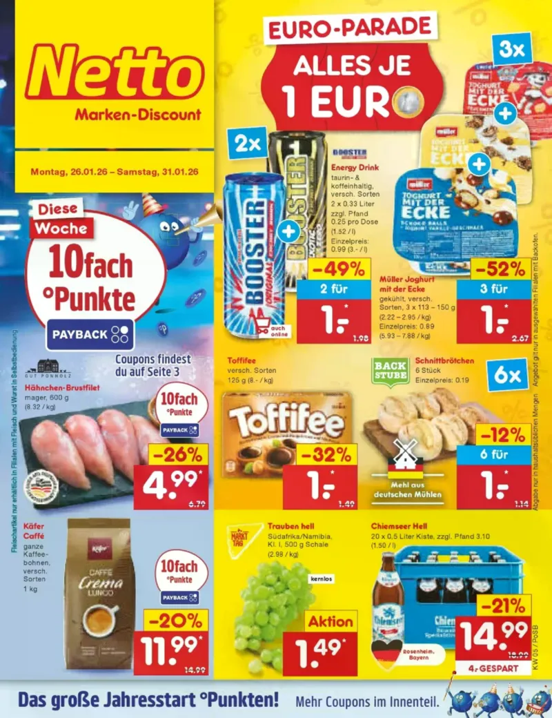 Netto Marken-Discount Prospekt vom 26.01.2026, Seite 1