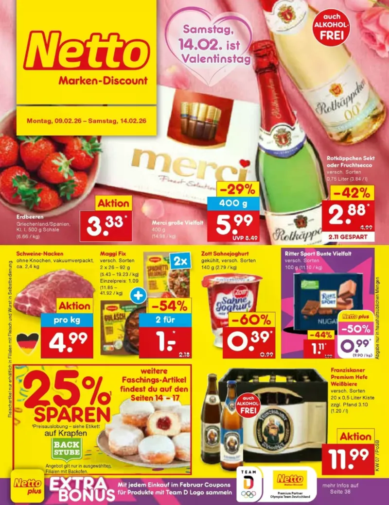 Netto Marken-Discount Prospekt vom 09.02.2026, Seite 1
