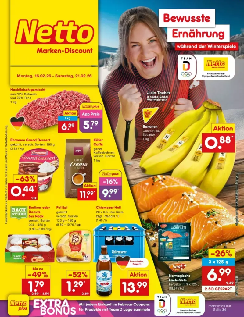 Netto Marken-Discount Prospekt vom 16.02.2026, Seite 1