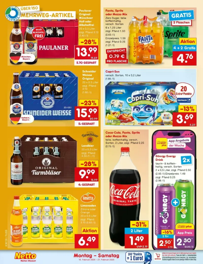 Netto Marken-Discount Prospekt vom 16.02.2026, Seite 22