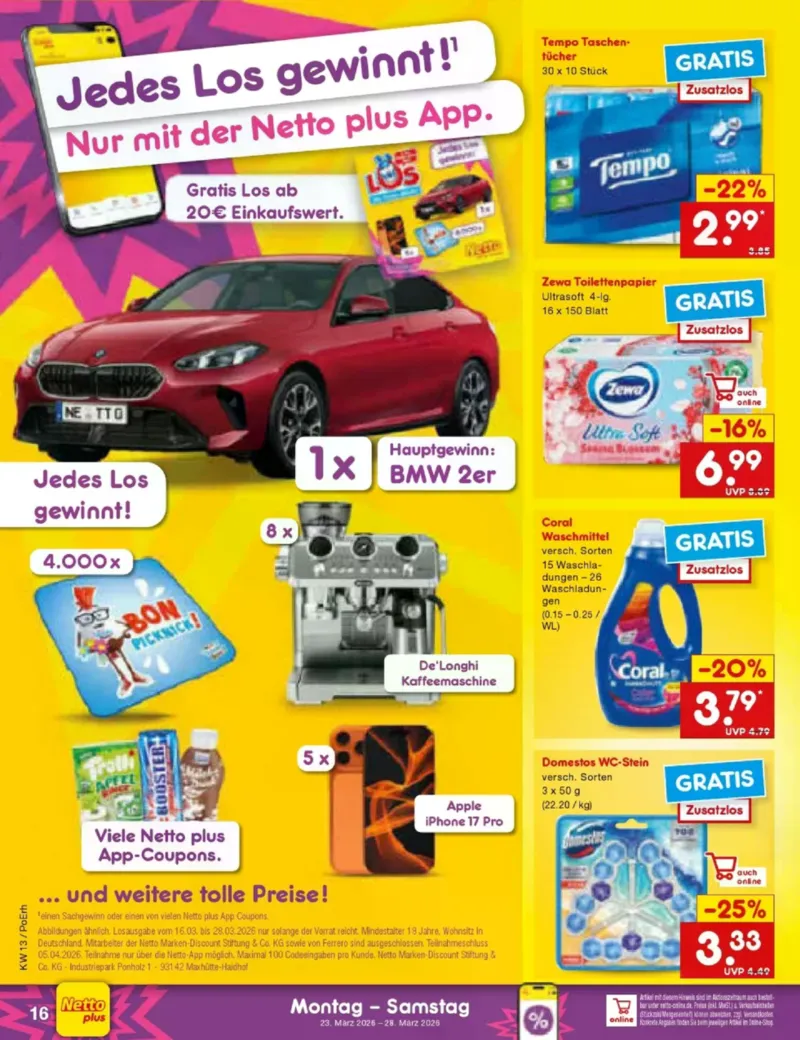 Netto Marken-Discount Prospekt vom 23.03.2026, Seite 16