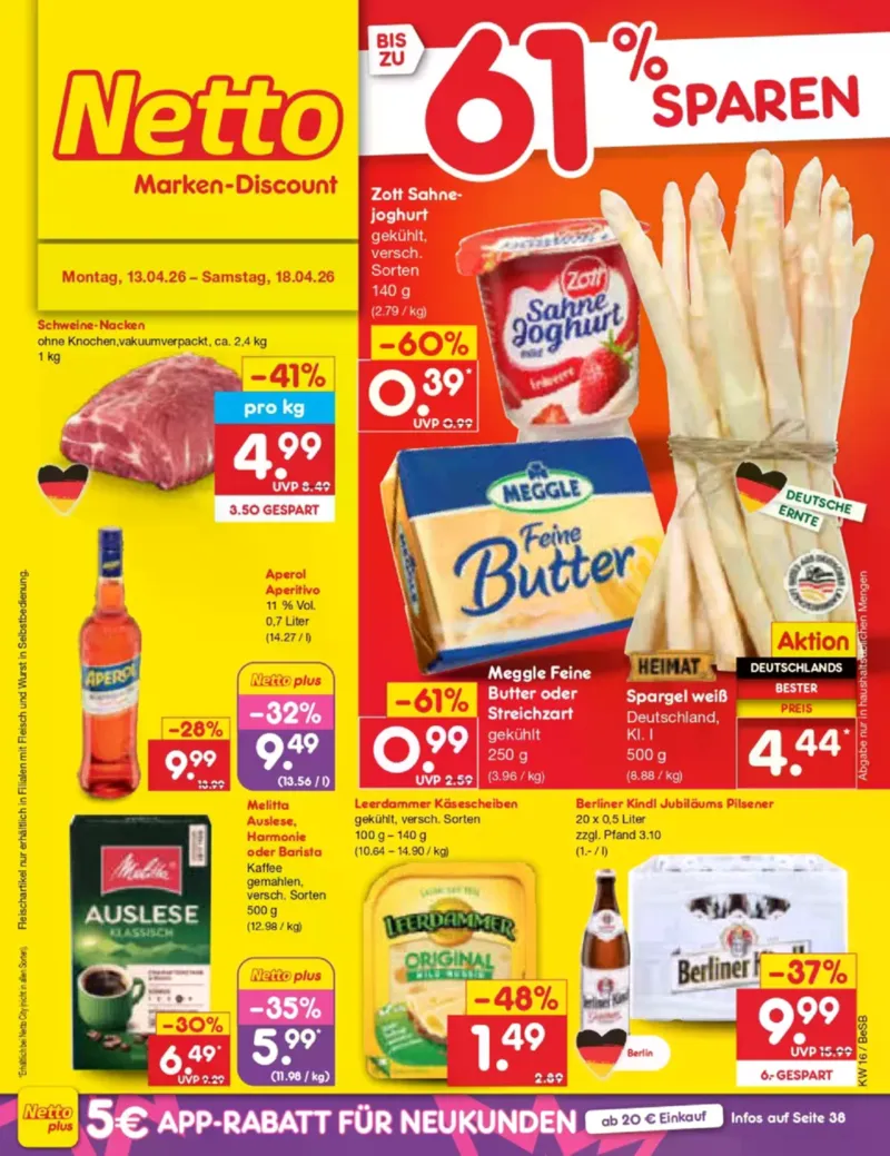 Netto Marken-Discount Prospekt vom 13.04.2026, Seite 1