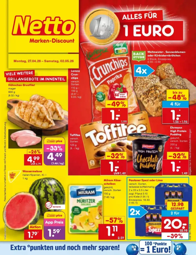 Netto Marken-Discount Prospekt vom 27.04.2026, Seite 1