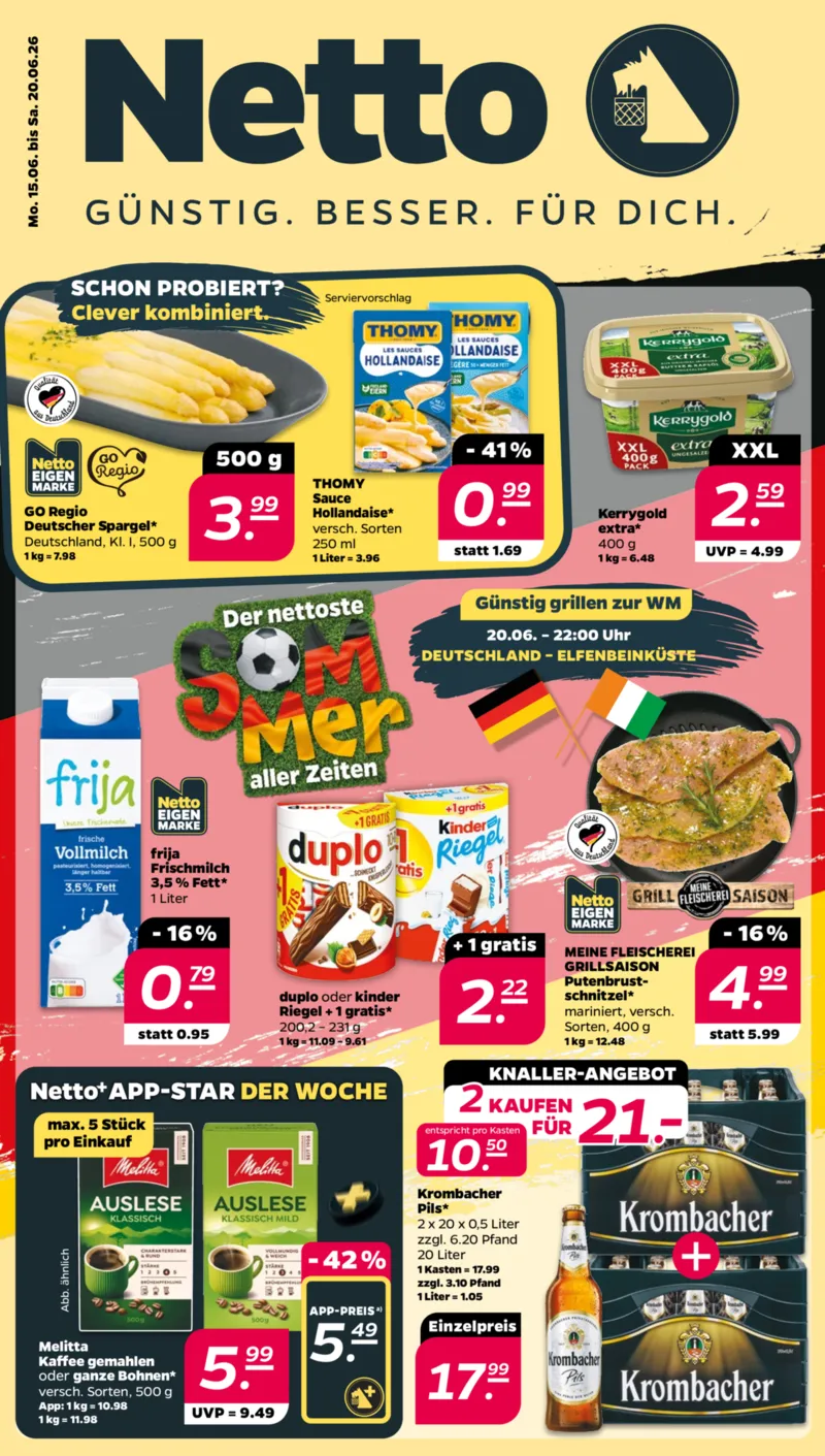 Netto Marken-Discount Prospekt vom 15.06.2026, Seite 1