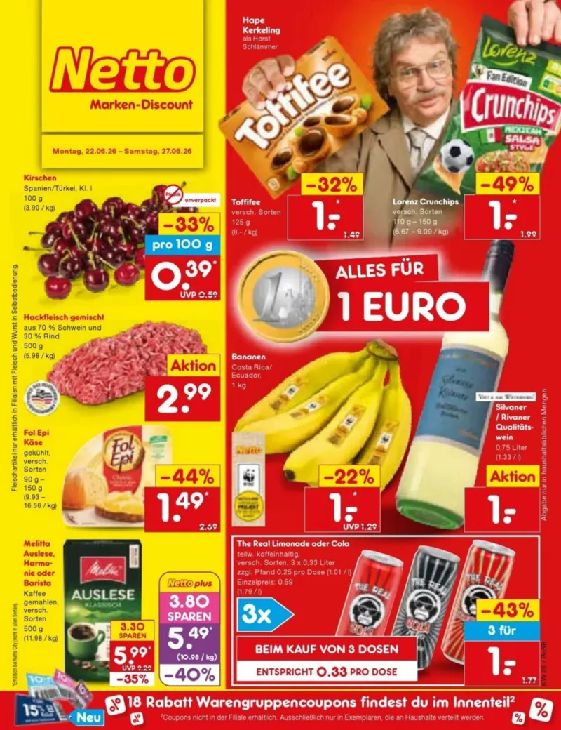 Netto Marken-Discount Prospekt vom 22.06.2026, Seite 1