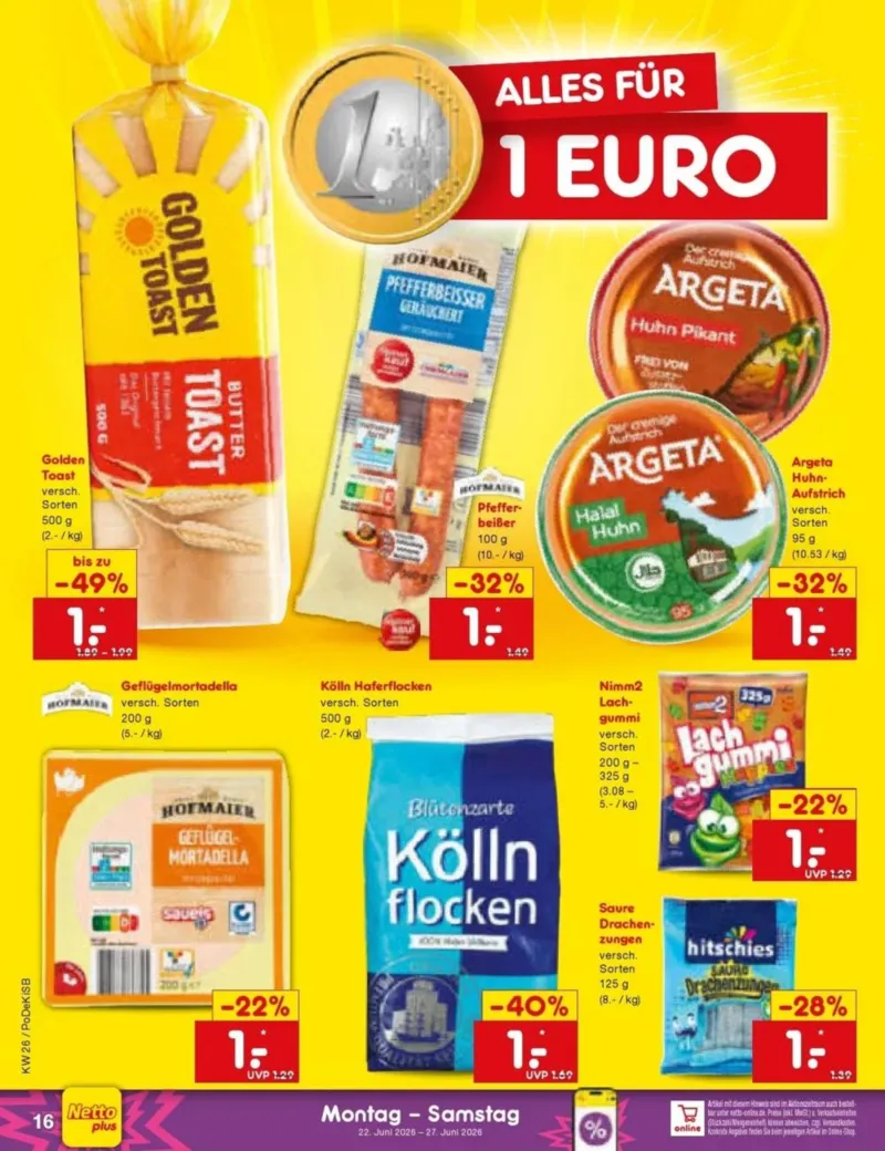 Netto Marken-Discount Prospekt vom 22.06.2026, Seite 20