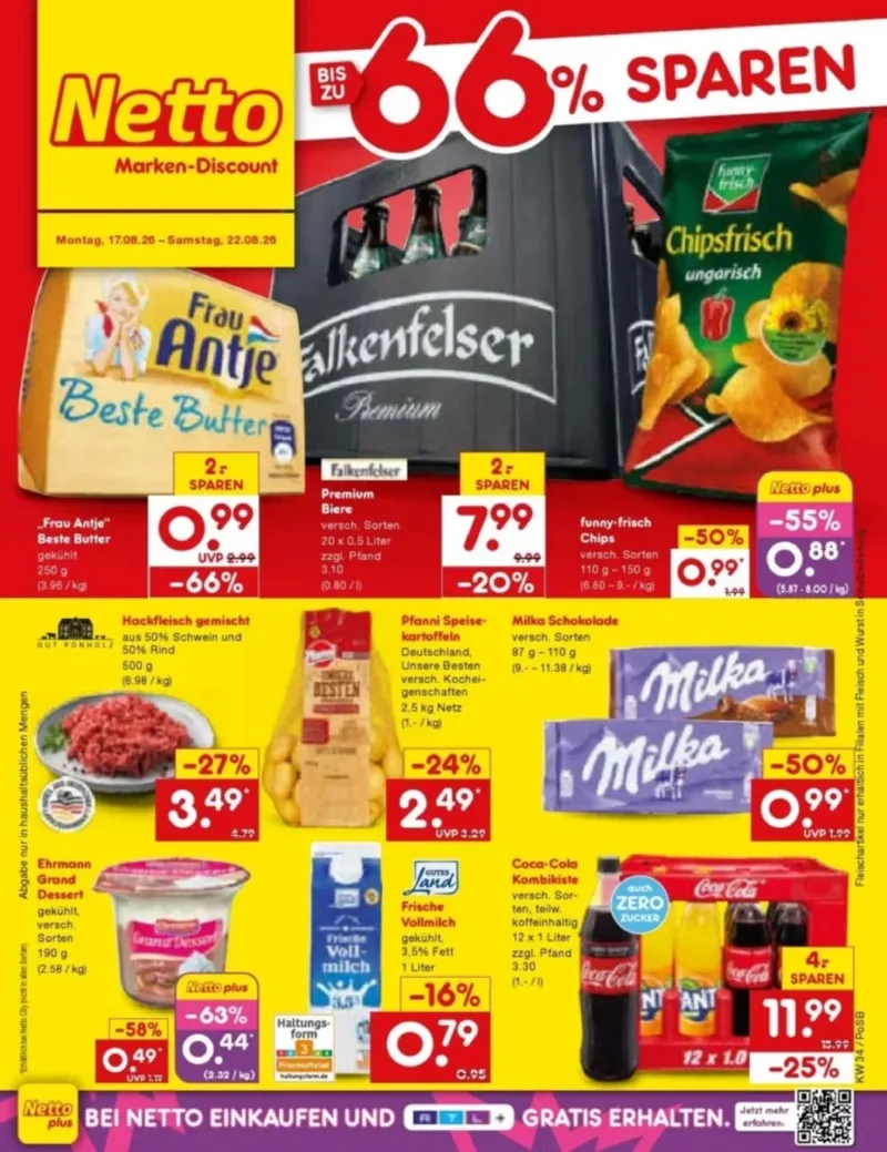 Netto Marken-Discount Prospekt vom 17.08.2026, Seite 1