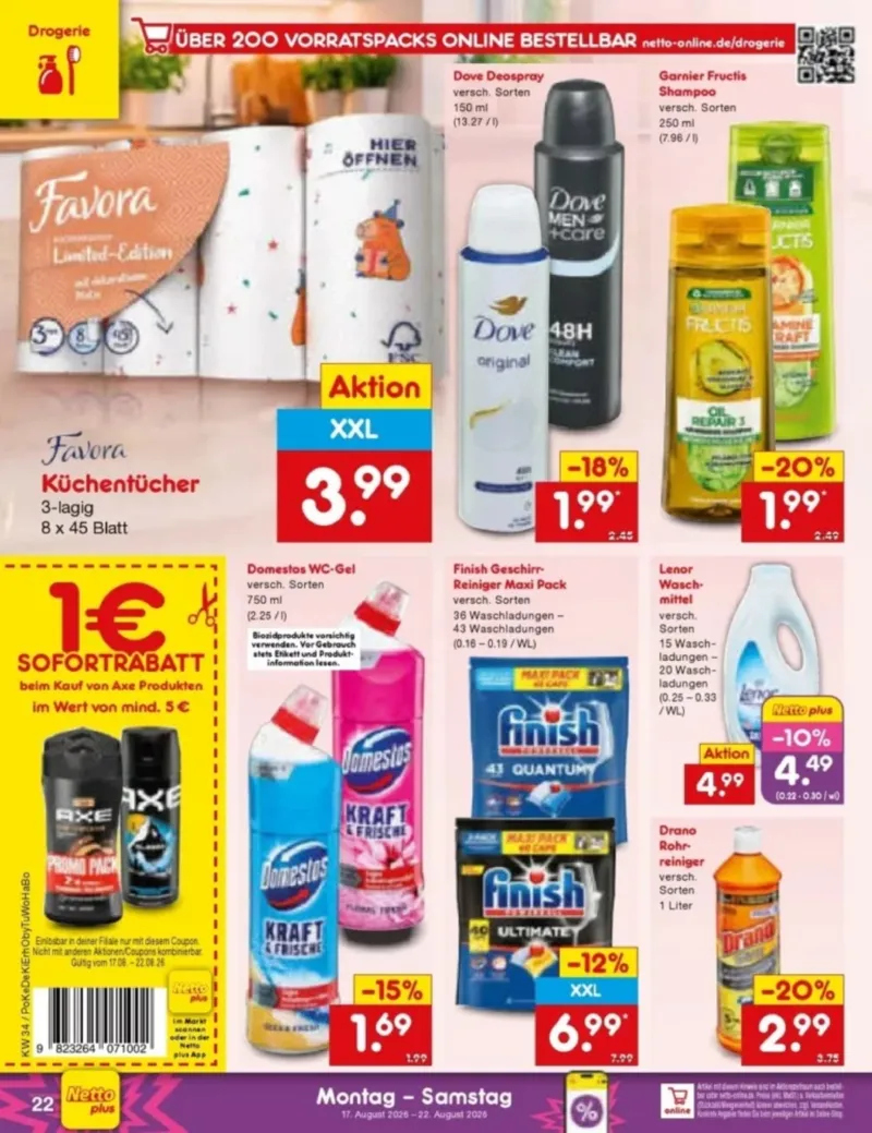 Netto Marken-Discount Prospekt vom 17.08.2026, Seite 32