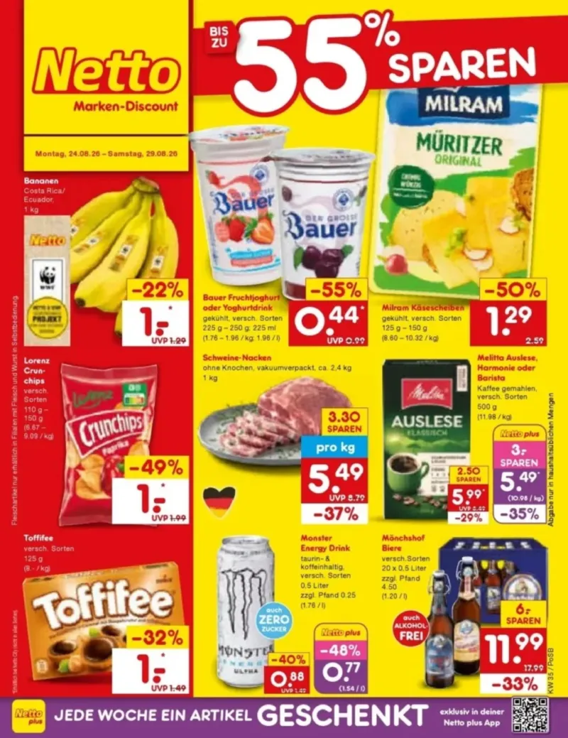 Netto Marken-Discount Prospekt vom 24.08.2026, Seite 1