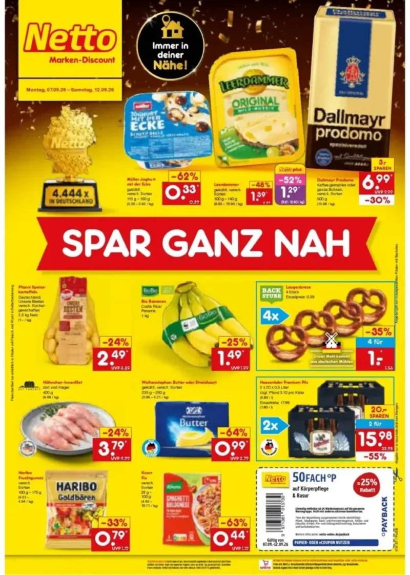 Netto Marken-Discount Prospekt vom 07.09.2026, Seite 1