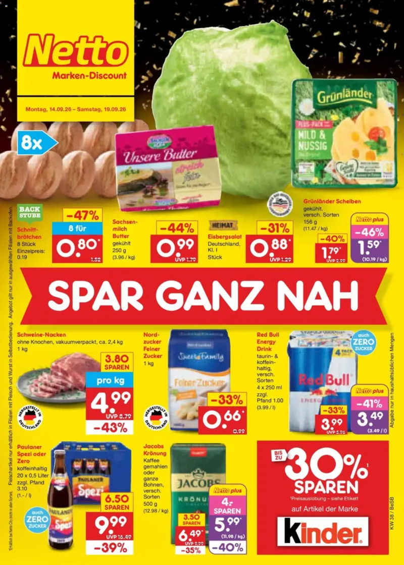 Netto Marken-Discount Prospekt vom 14.09.2026, Seite 1
