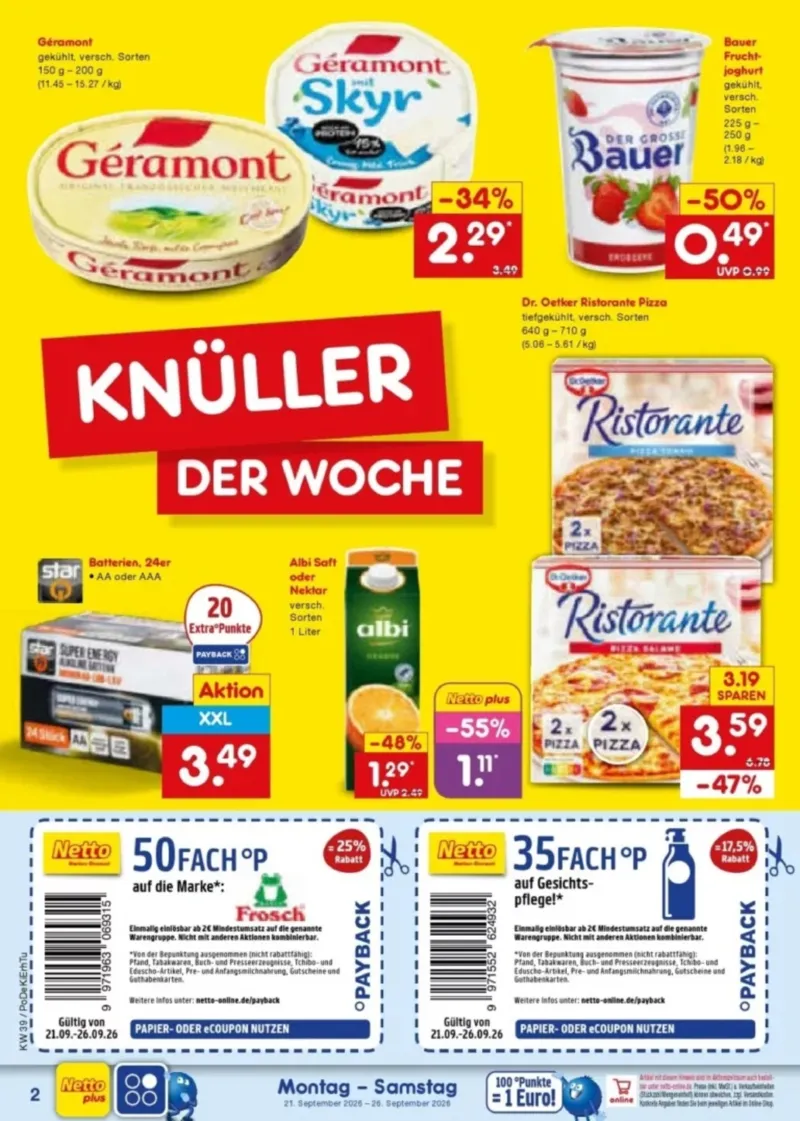 Netto Marken-Discount Prospekt vom 21.09.2026, Seite 2