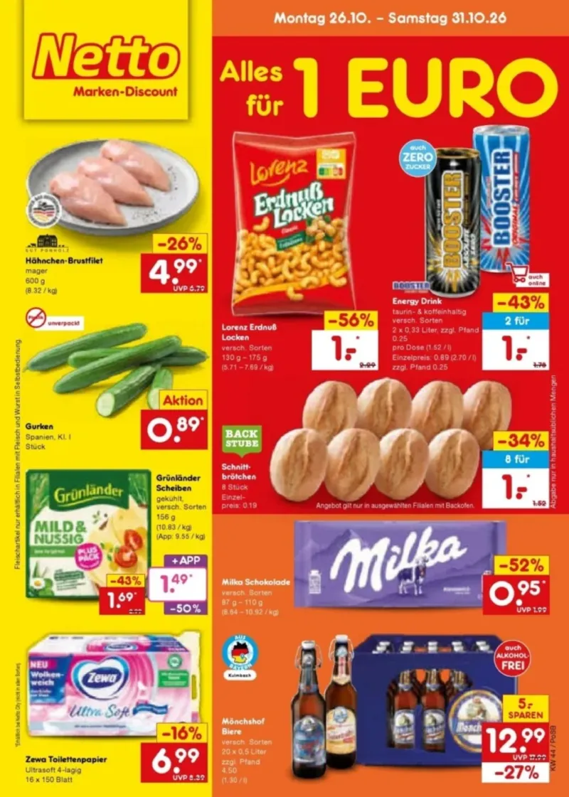 Netto Marken-Discount Prospekt vom 26.10.2026, Seite 1