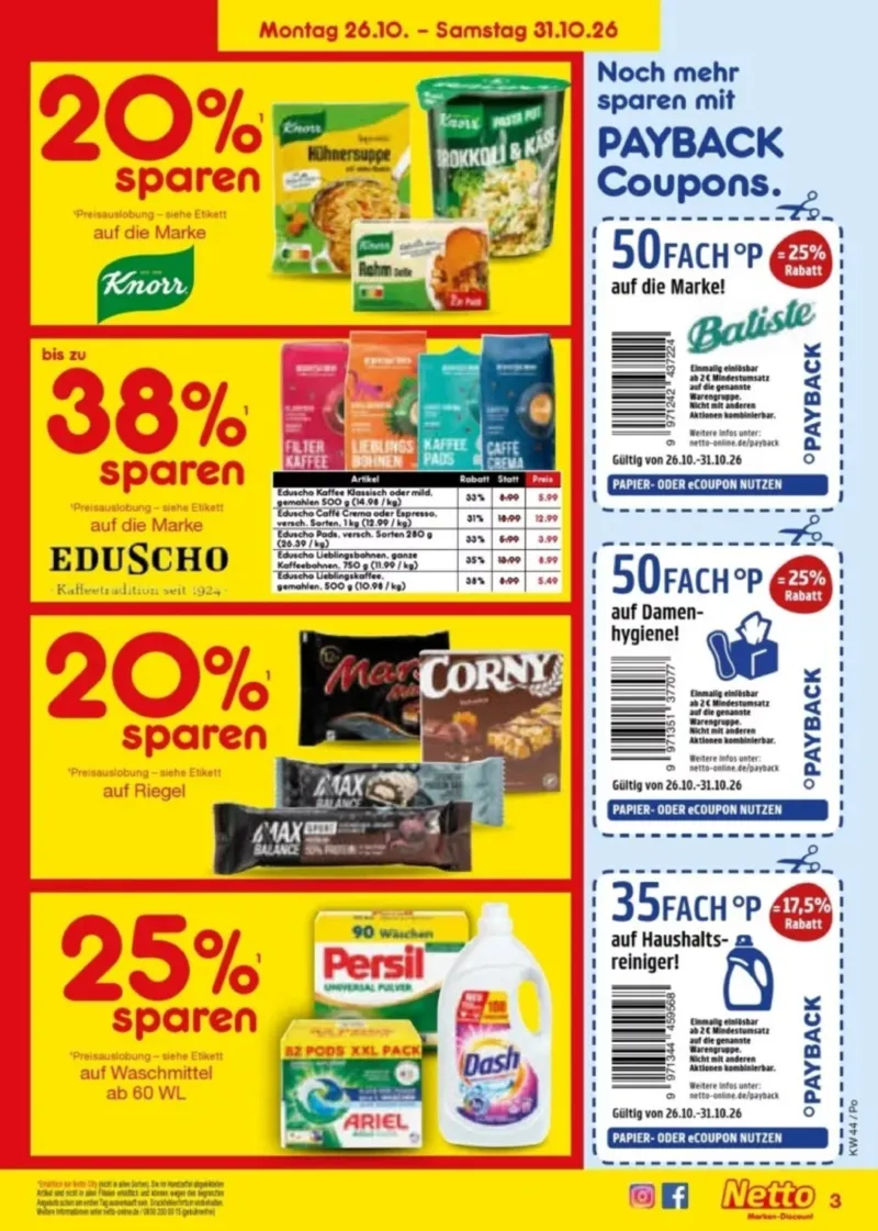 Netto Marken-Discount Prospekt vom 26.10.2026, Seite 3